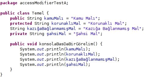 public, private, protected