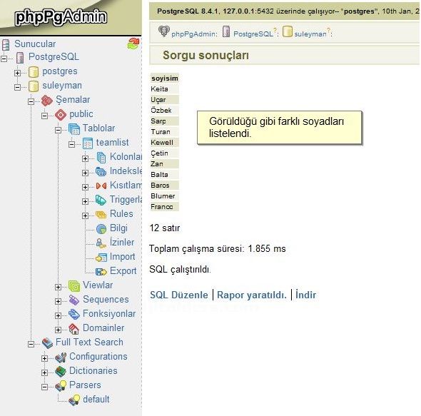 Postgresql Distinct Ve Distinct On Kullanımı