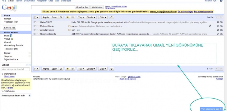 GMAİLİ DOCSA ÇEVİRECEGİZ