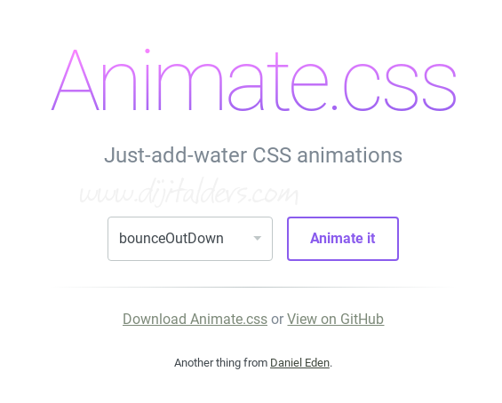 Animate.css Kullanımı
